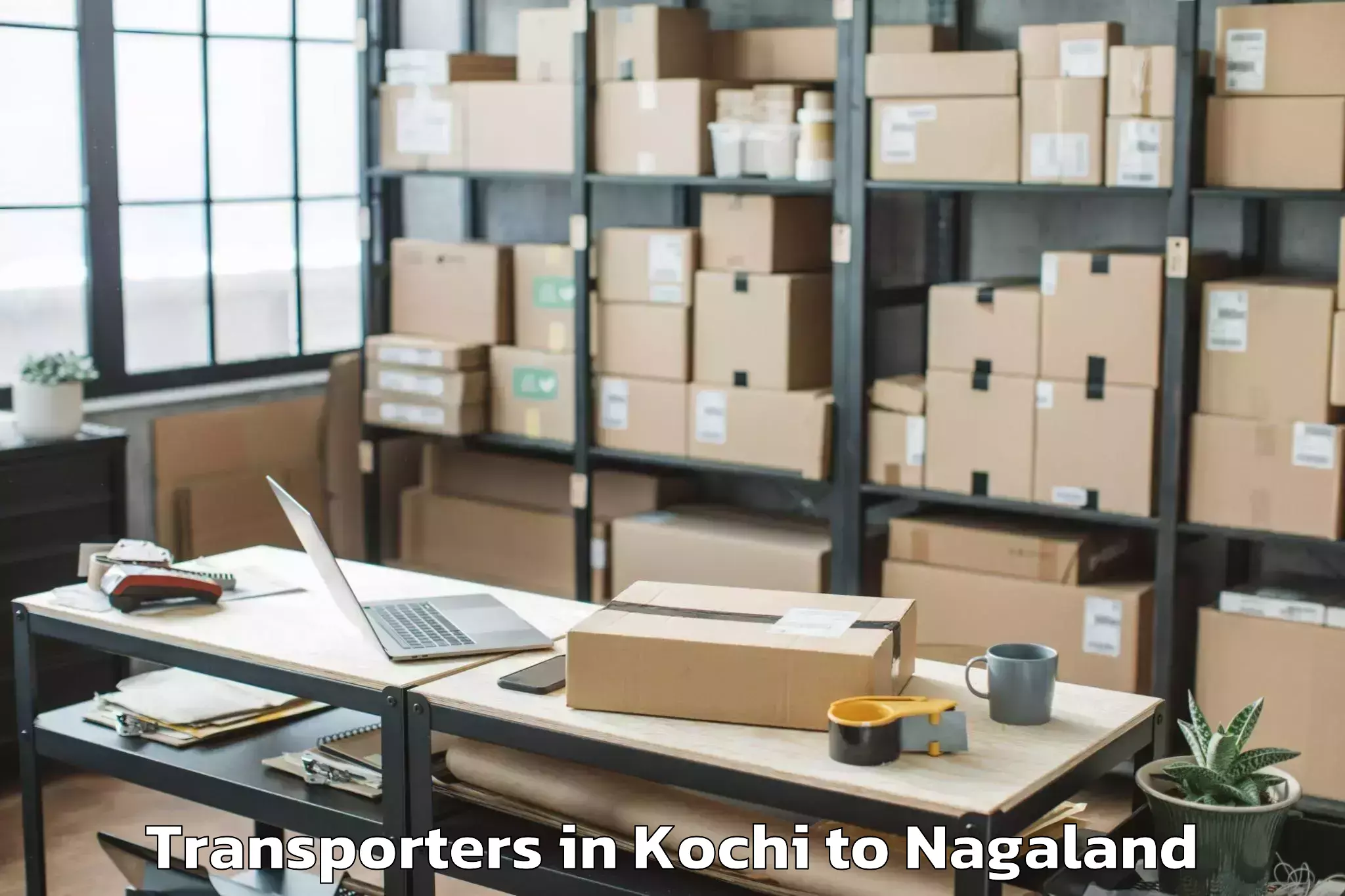 Book Kochi to Kebai Khelma Transporters Online